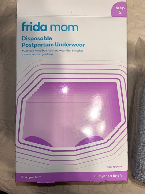 DISPOSABLE POSTPARTUM UNDERWEAR Frida Mom 8 BOYSHORT BRIEFS Regular Size PANTIES