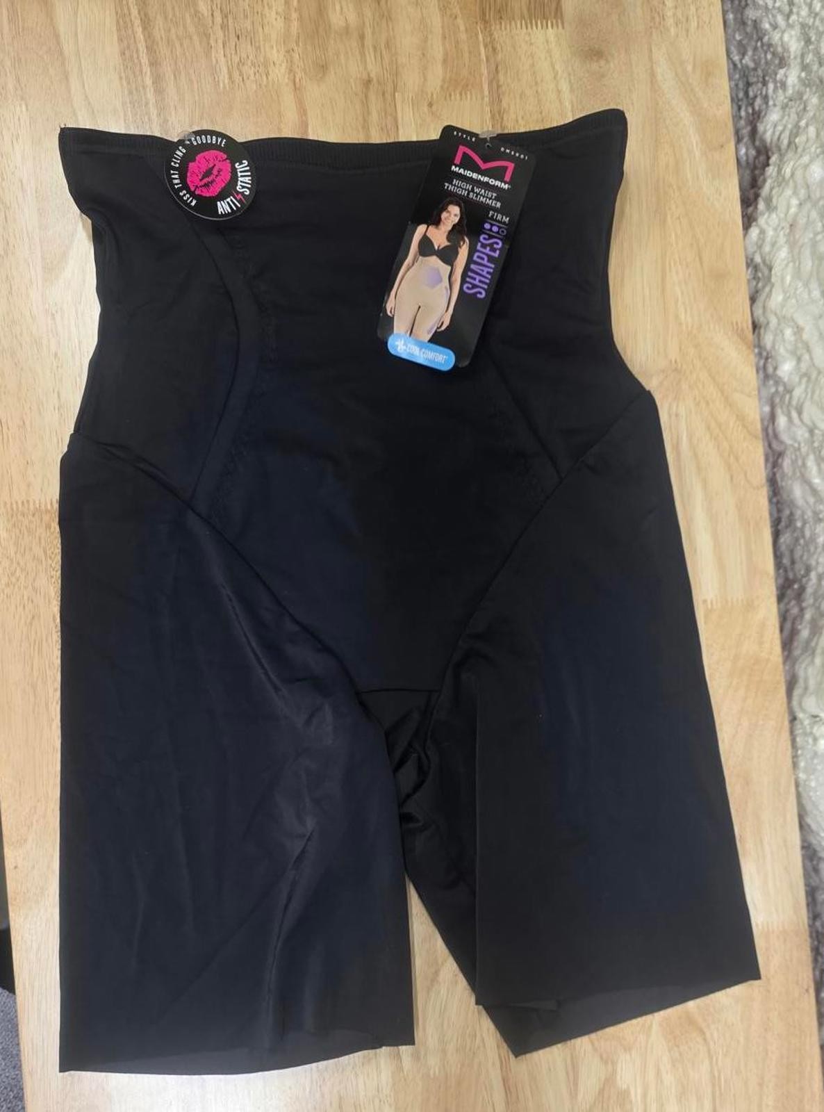 Maidenform Women’s High-Waist Thigh Slimmer Shapewear, Cool Comfort L