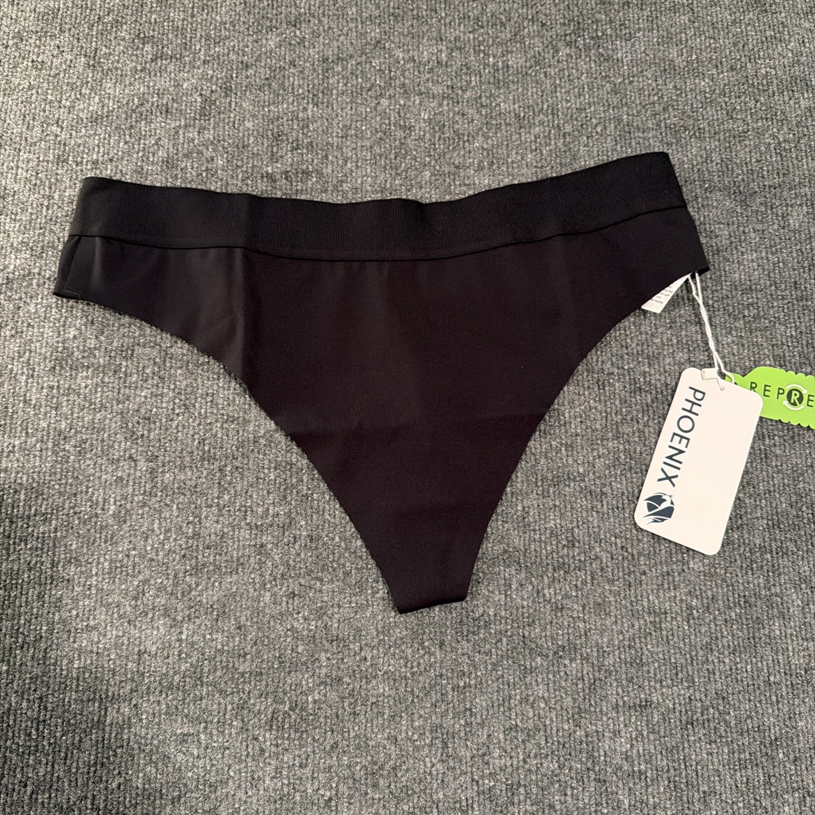 Phoenix Activewear & Intimates Malibu Thong Black Women’s Size XL # 176