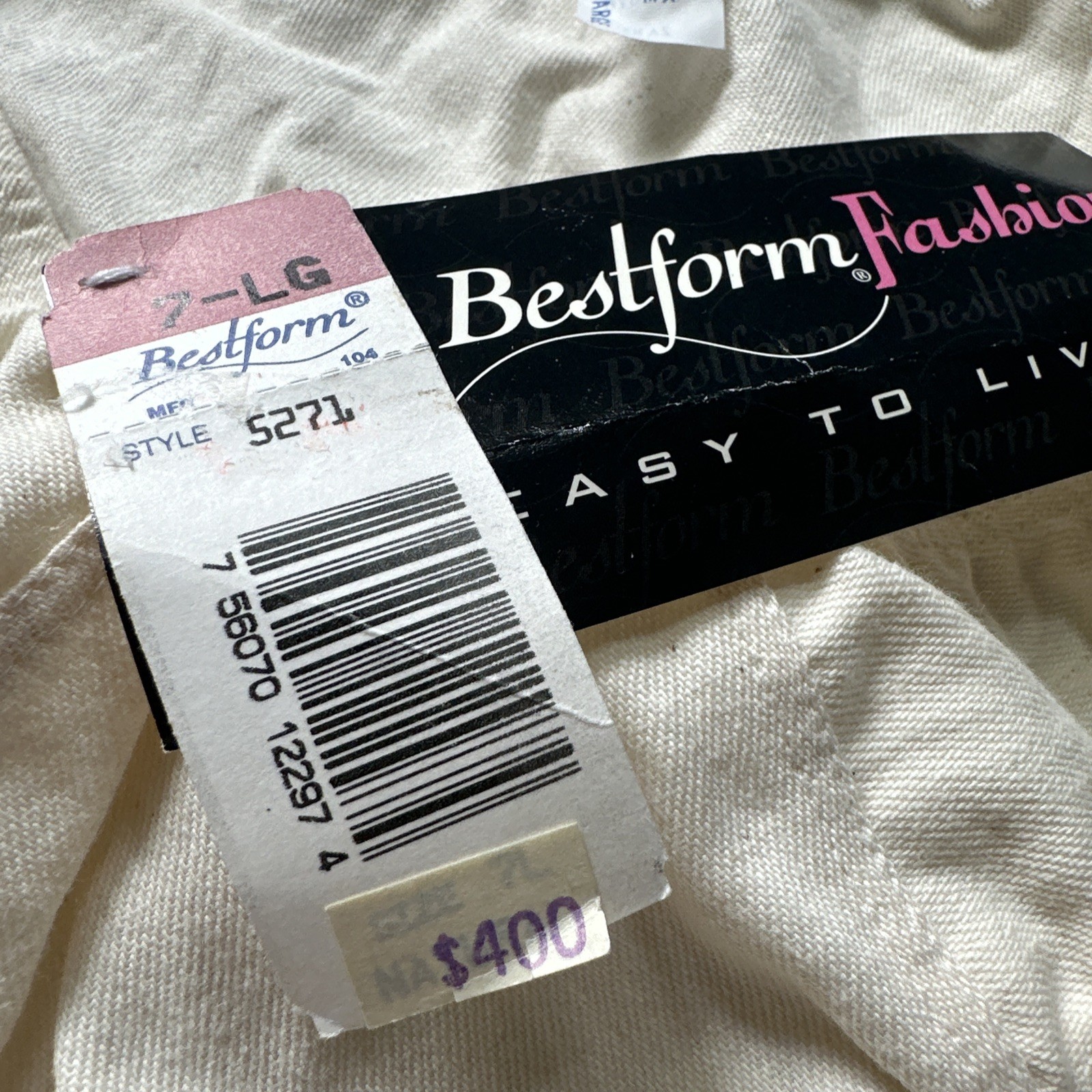 NWT Vintage BESTFORM Hi-Cut Cotton Panties Trim Style 5271 – Size Large Sissy