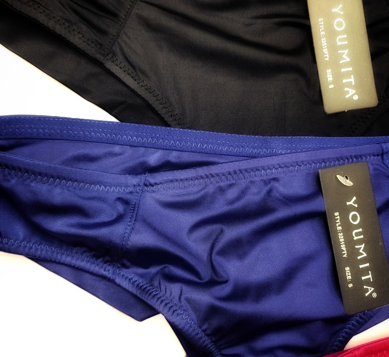 Youmita Shiny Polyamide Satin Cheeky Knicker Bikini Hipster No Line Sexy Panties