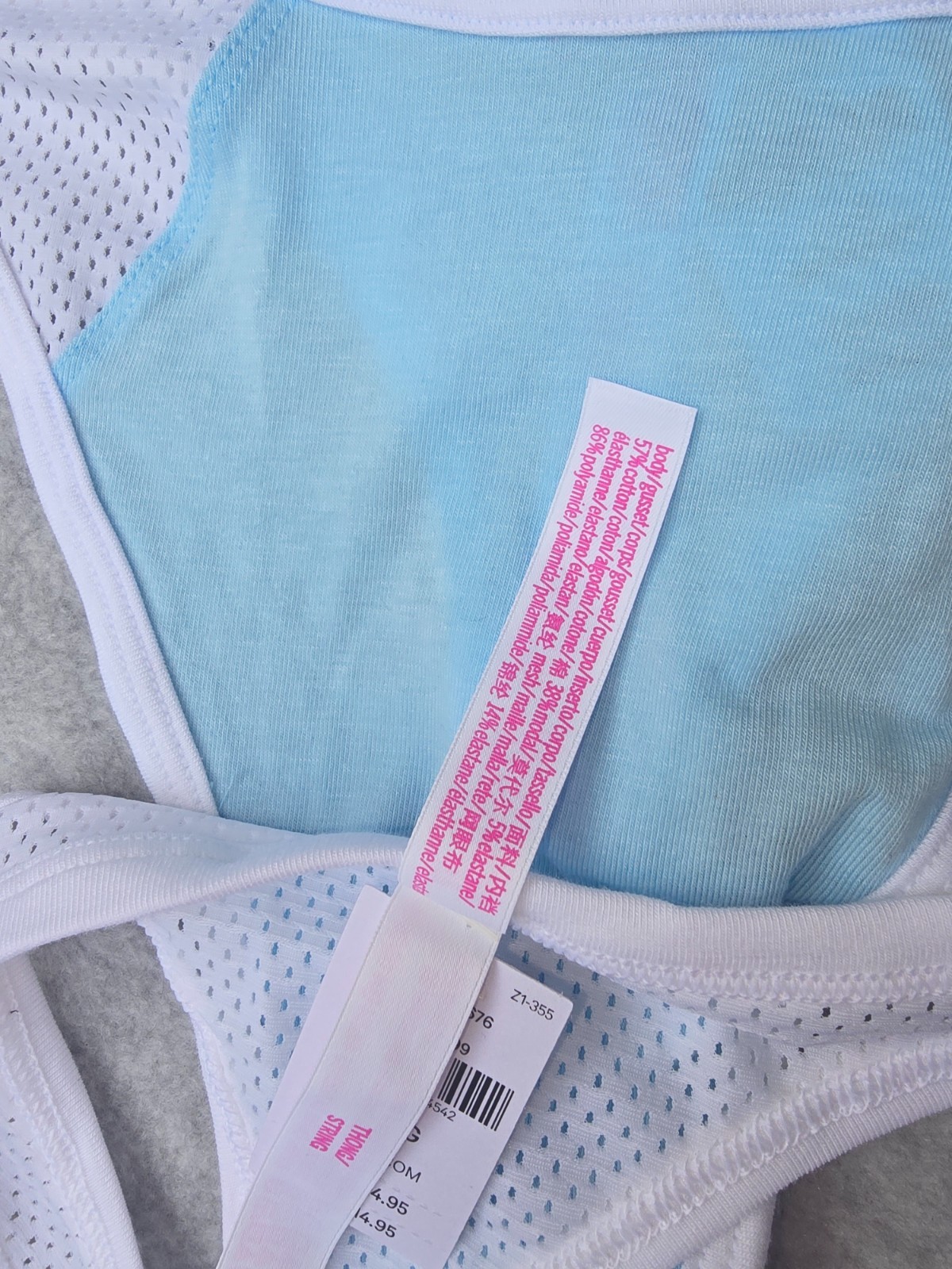 Victoria’s Secret PINK Size L Cotton Mesh Sporty Thong Panty Bundle – Lot of 4