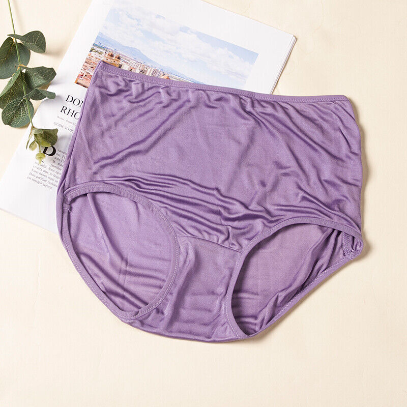 5pcs/lot Mulberry Silk Underwear Women’s Briefs Plus Size Real Silk Lady Panties