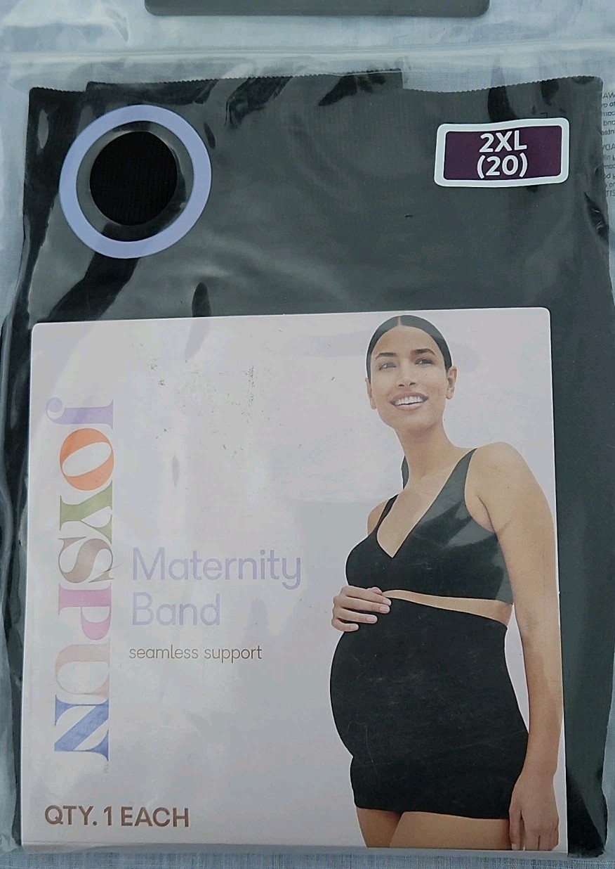 Women’s Joyspun Maternity Band – Black – 2XL (20) – NIP – Free Shipping