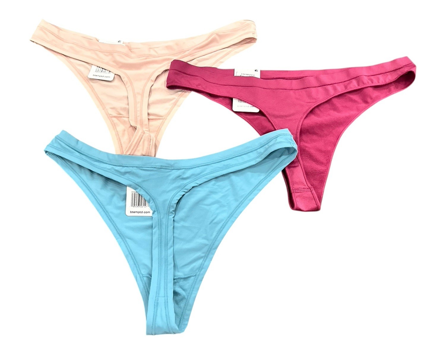 Lot of 3 NEW b.tempt’d by Wacoal Womens Thongs Size X-Large XL NWT