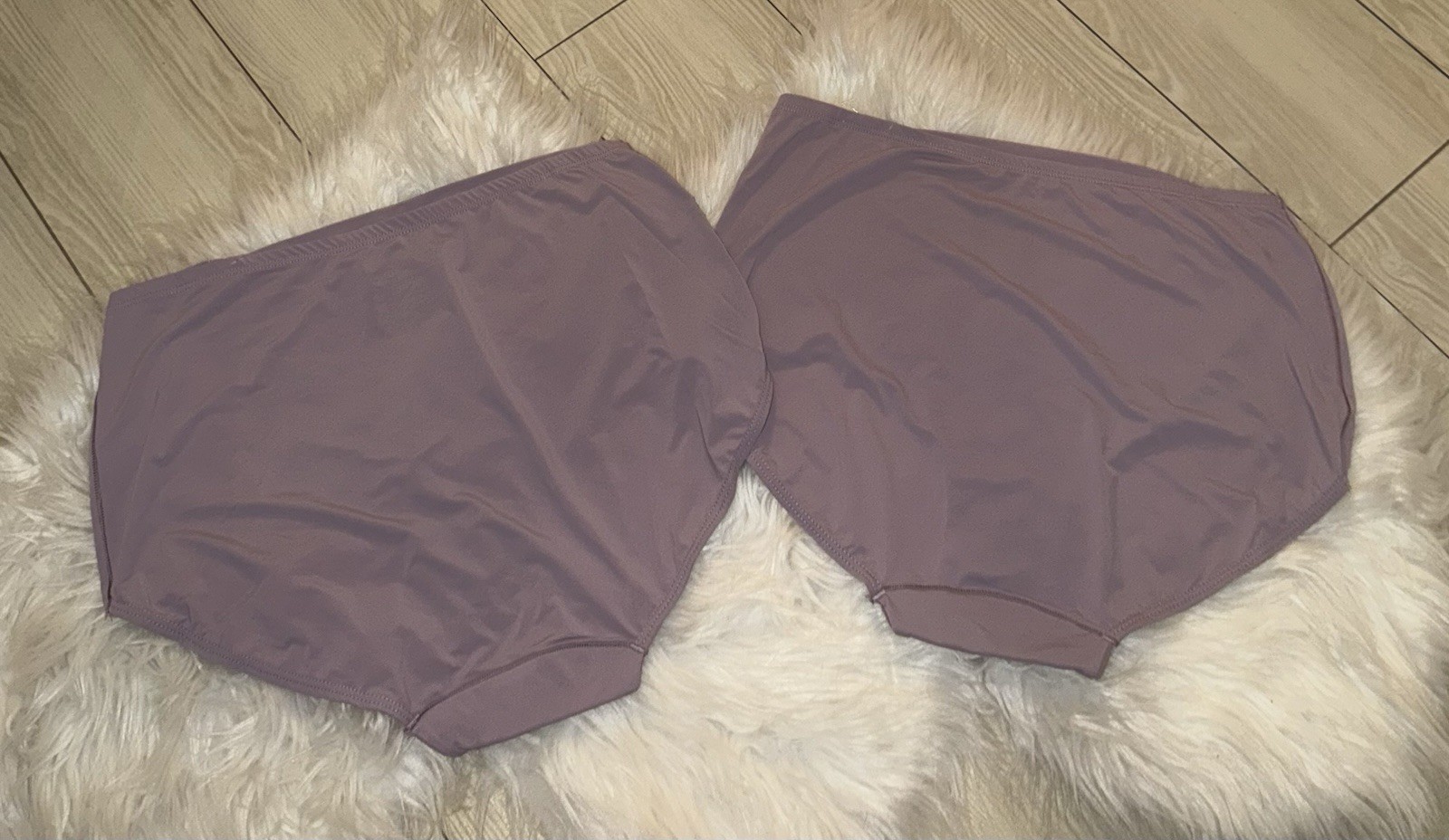 2 Pairs Warners Smooth It Over Brief Panties Womens XL X-Large 8 Purple RS9021P