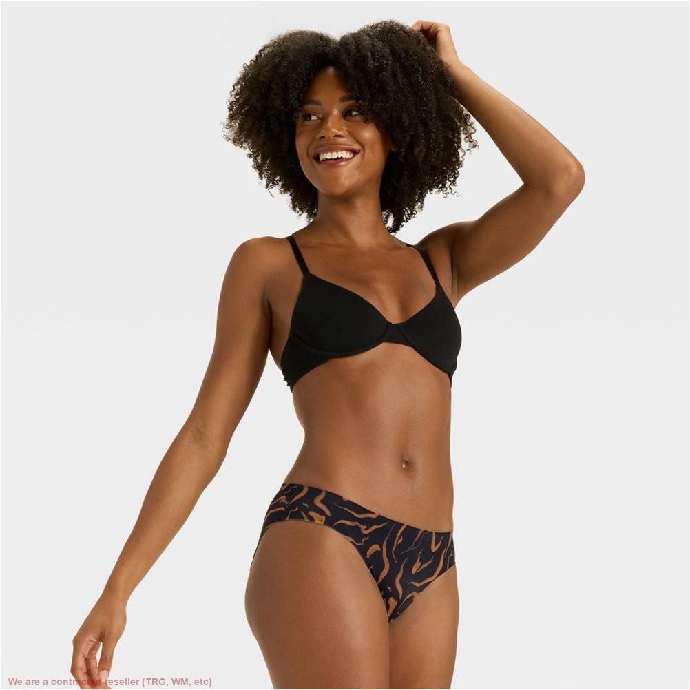 Women’s Luxury Collection Bikini Underwear – Auden Black Wave M *SEE DEAL!!!*