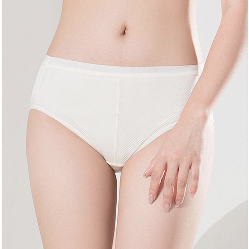 3 Pairs Mulberry Silk Underwear For Women Briefs Silk Striped Women Lady Panties