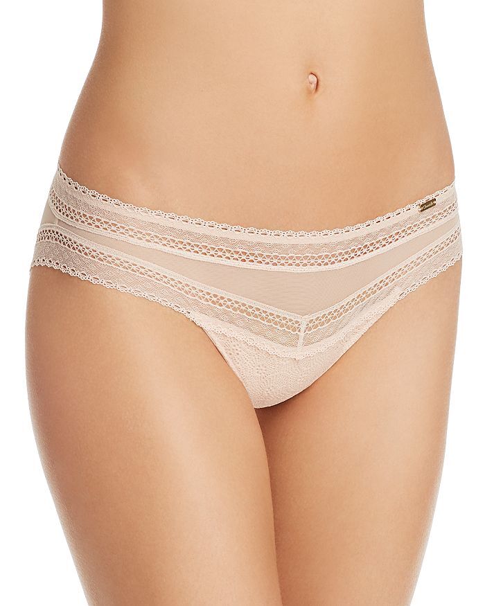 CHANTELLE 3689 FESTIVITE BRAZILLIAN Bikini Panty ~ NUDE ~ XL ~ NWT $40