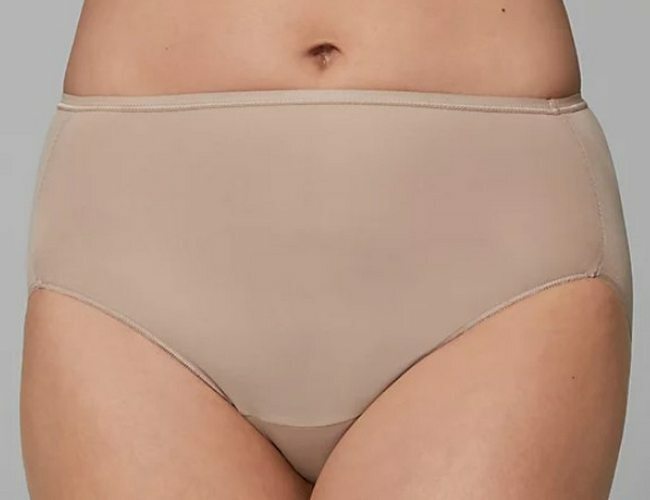 Soma Mocha Beige Vanishing Edge Microfiber Modern Brief Panties New