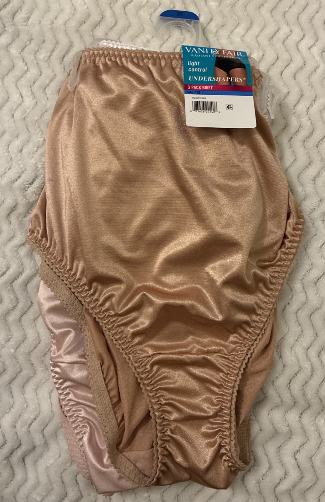 Vanity Fair~Radiant Collection~Light Control~Undershapers~3 Pk~Briefs~5XL/12~NWT