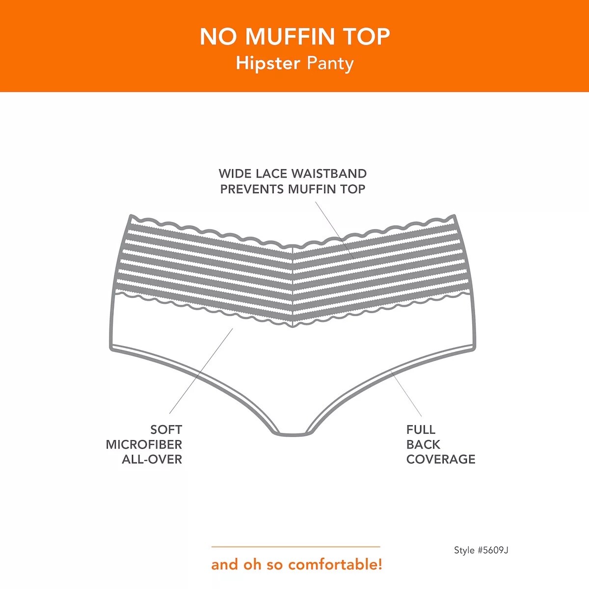 New 2 Pairs Warners No Pinching No Problems Hipster Lace Panties Size L 7 NWT