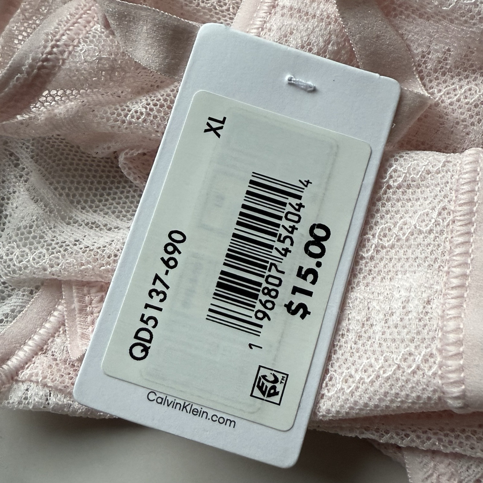 Calvin Klein Allover Lace String Bikini Panty Nymph’s Thigh SZ S/L/XL