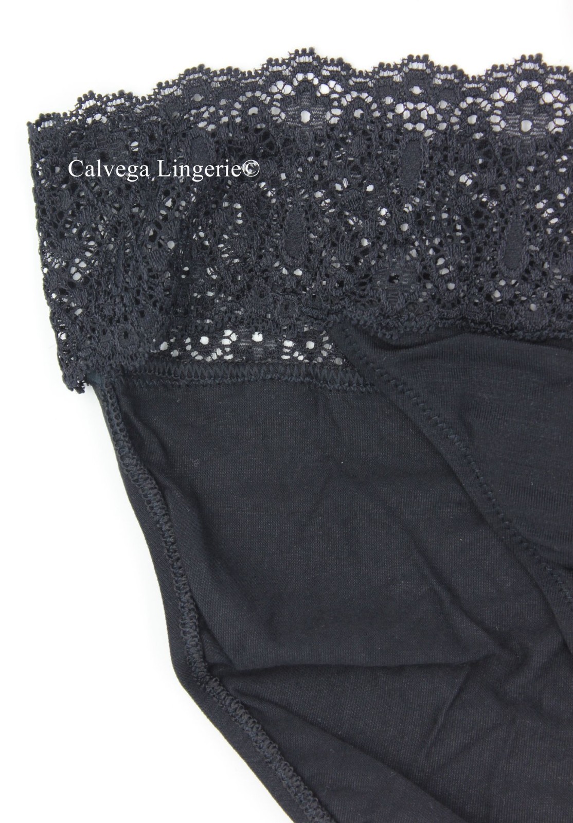 NWT COSABELLA GIULA0521 “Giulia” Modal / Lace Bikini, Black, Italy