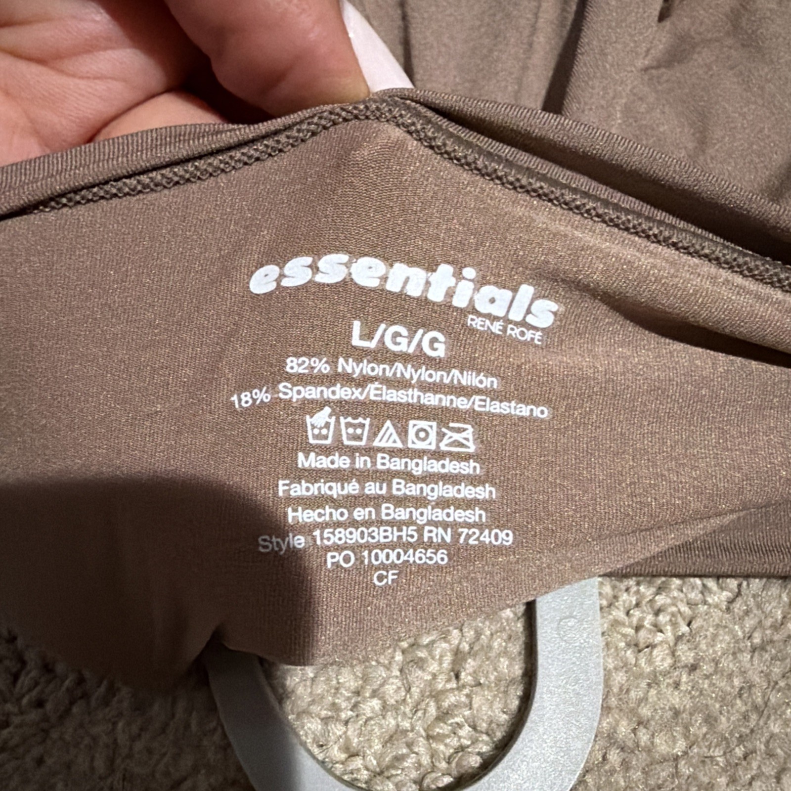 Essentials By Rene Rofe 5pk Multicolor Flexible Fit Hipster Panties. Sz L. NWT!
