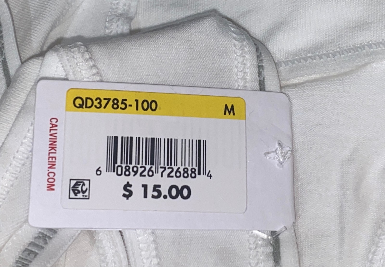CALVIN KLEIN CK One Cotton White Grey Bikini Panty NEW Womens Sz S M 6 L 7 XL 8