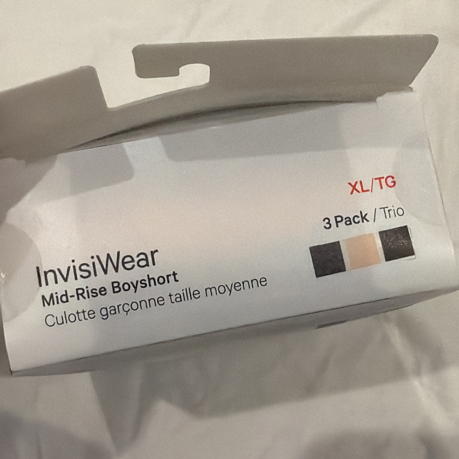 Lululemon InvisiWear Mid Rise Boyshort NWT XL 3 Pack DBDM/BPNK/BLK Underwear