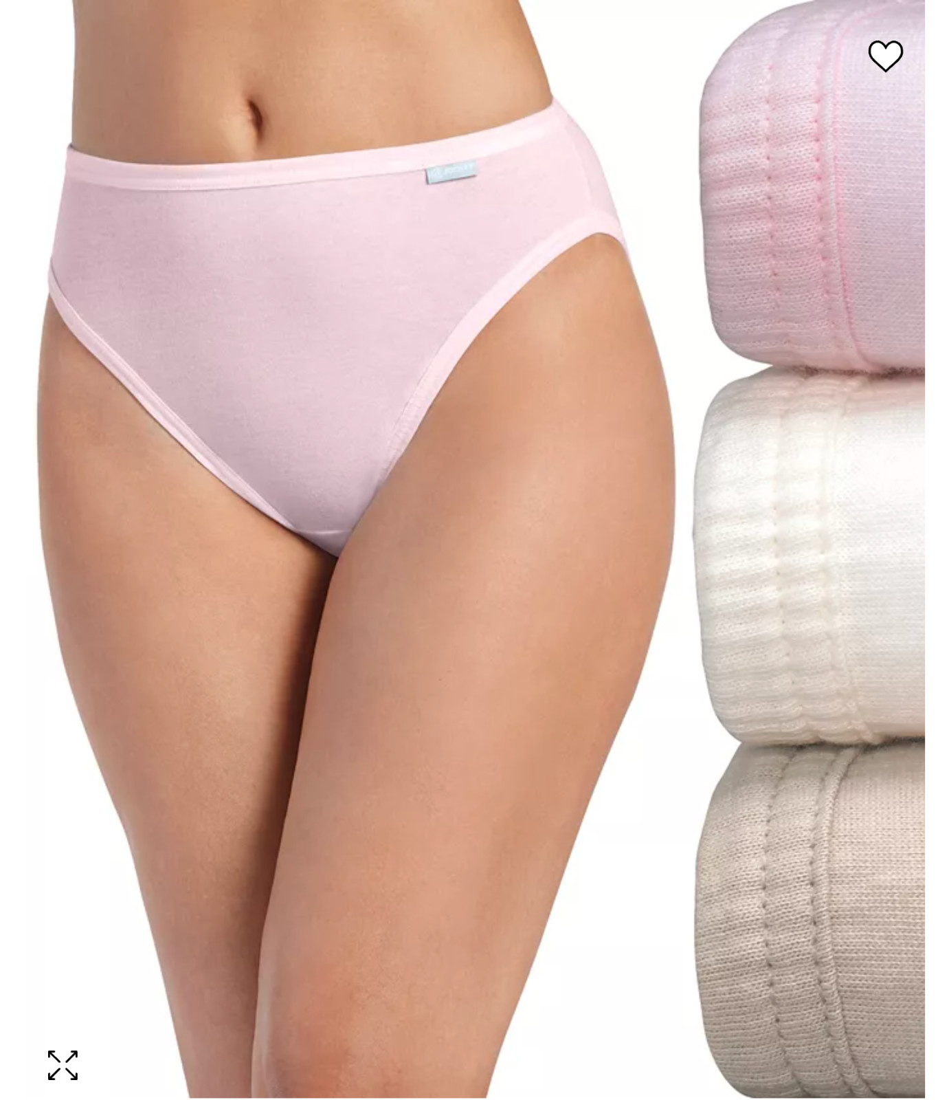 Women’s 3-Pack Jockey French Cut (Pink/Sand/Ivory) Cotton Comfort Underwear