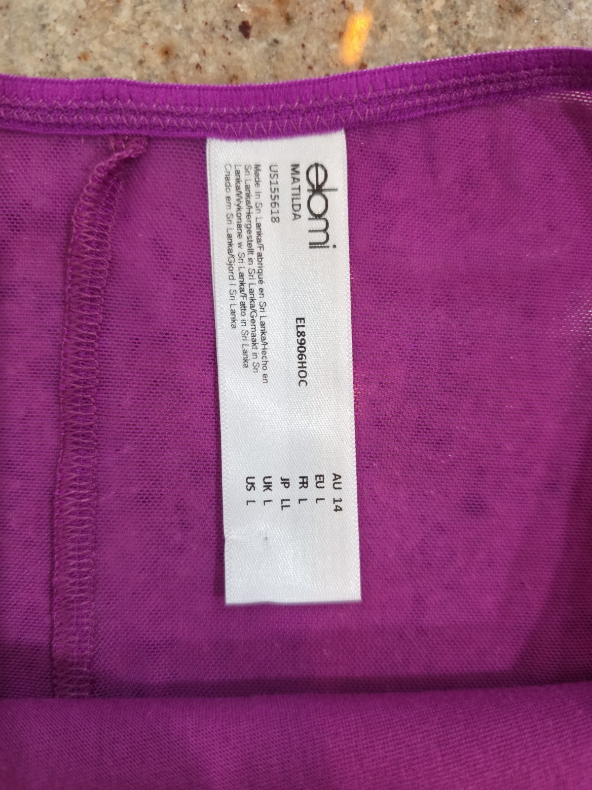 New Women’s ELOMI EL8906 Hollyhock Matilda Maxi Panty Size L