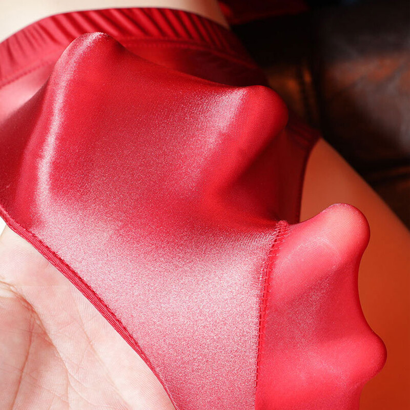 Men Silky Shiny Sexy Glossy Knickers Briefs Underwear Panties High Waist