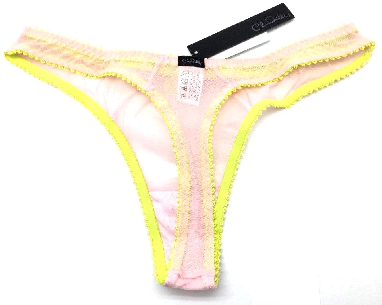 Claudette Dessous Thong Bikini Panty Briefs Sexy Lingerie Panties Peony Limeade