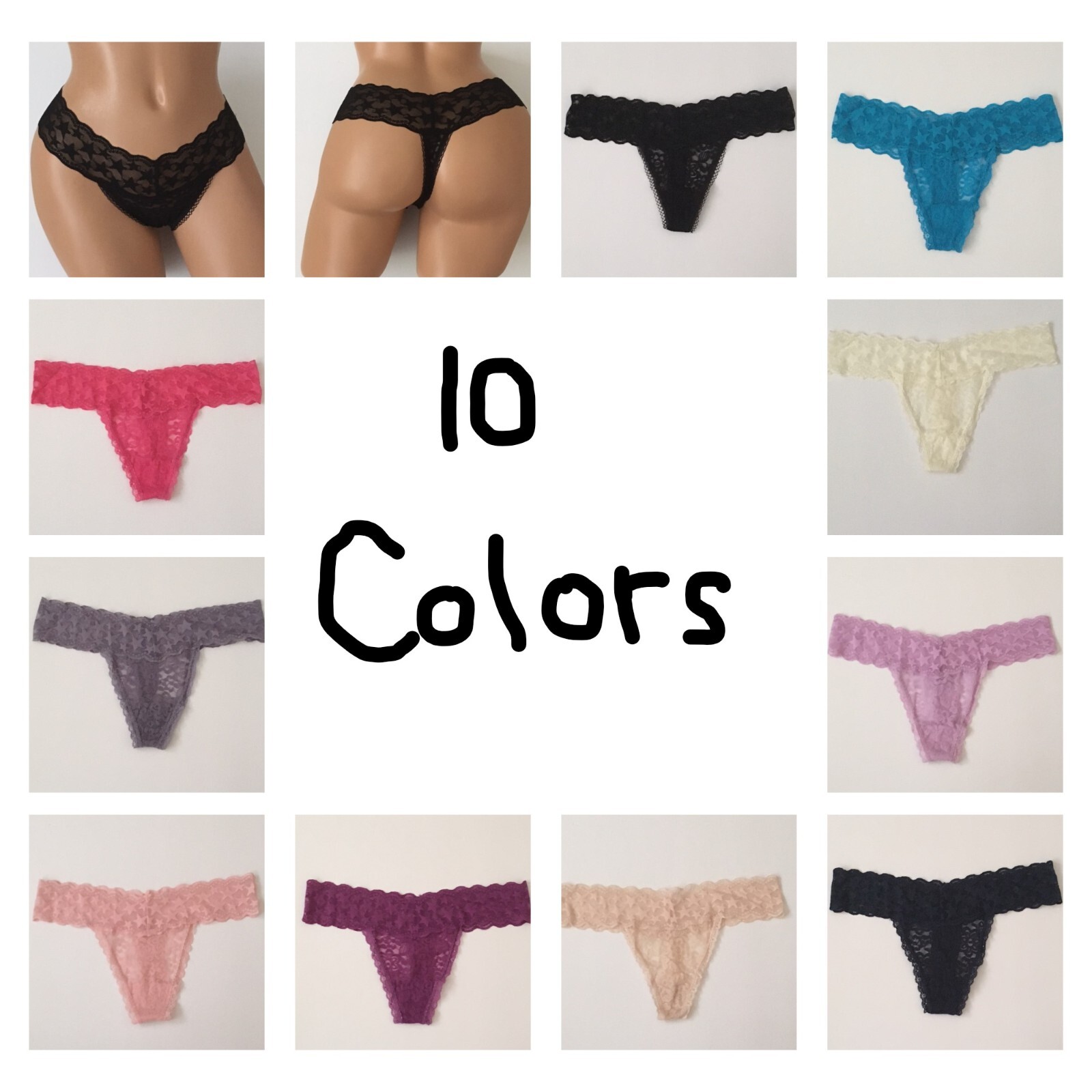 Elegant “Star” Lace Cotton Panties Compare To Victoria’s Secrets-Sexy-Everyday
