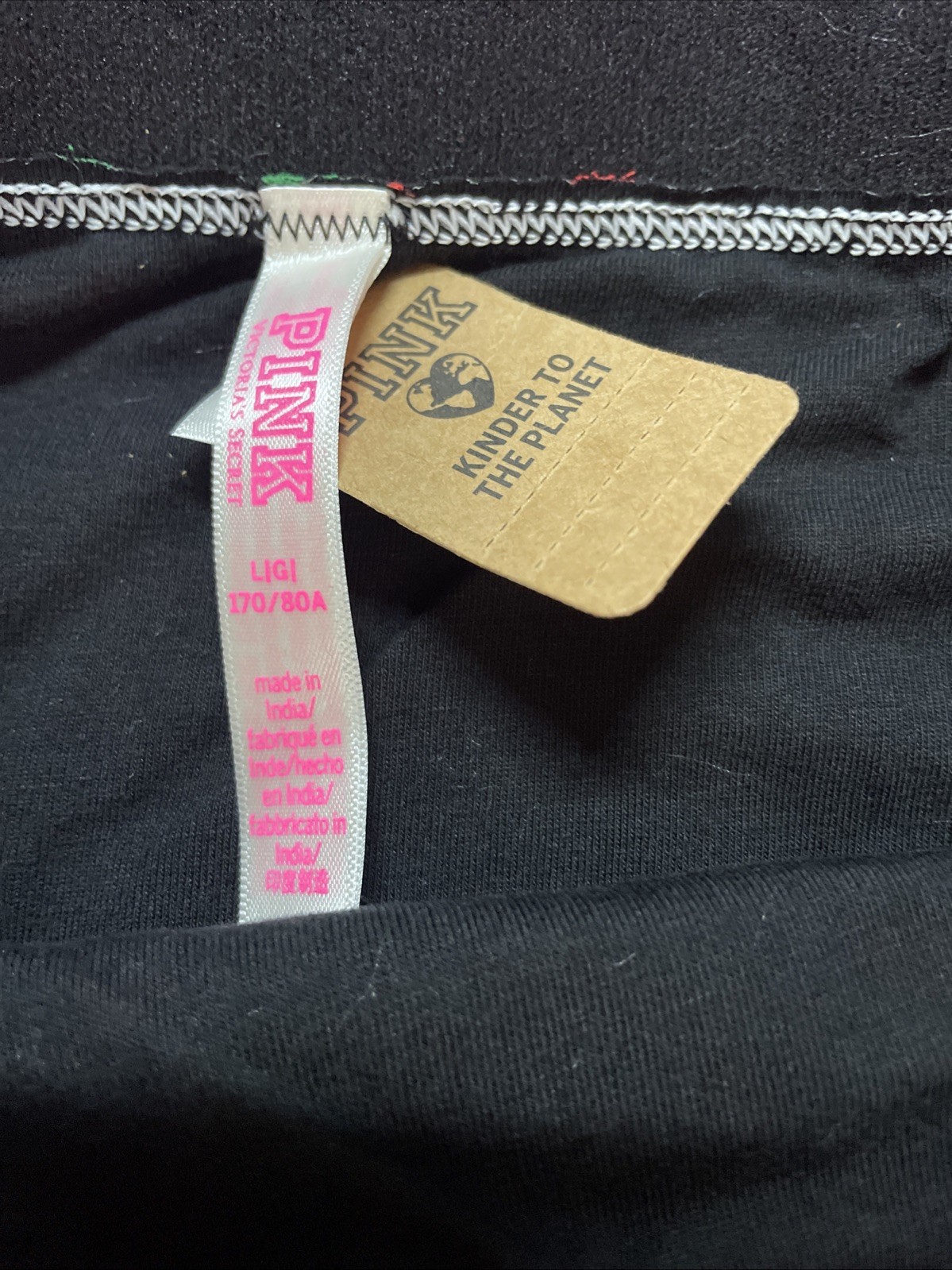 NEW 2021 Victorias Secret PINK Low Rise Boyshort Wide Logo Band Panty L Cherries