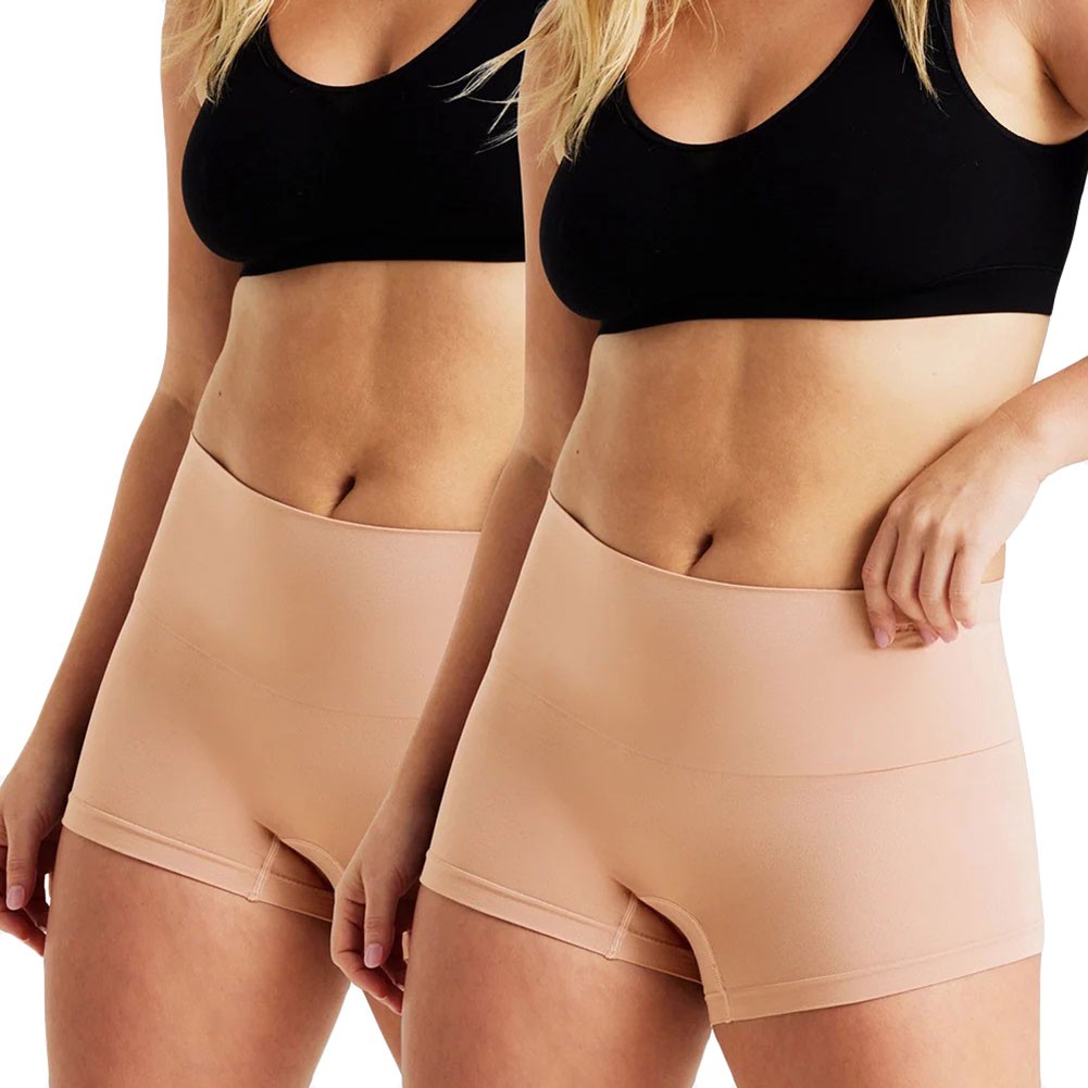 Ambra Seamless Smoothies Recycled Short 2-Pack Rose Beige