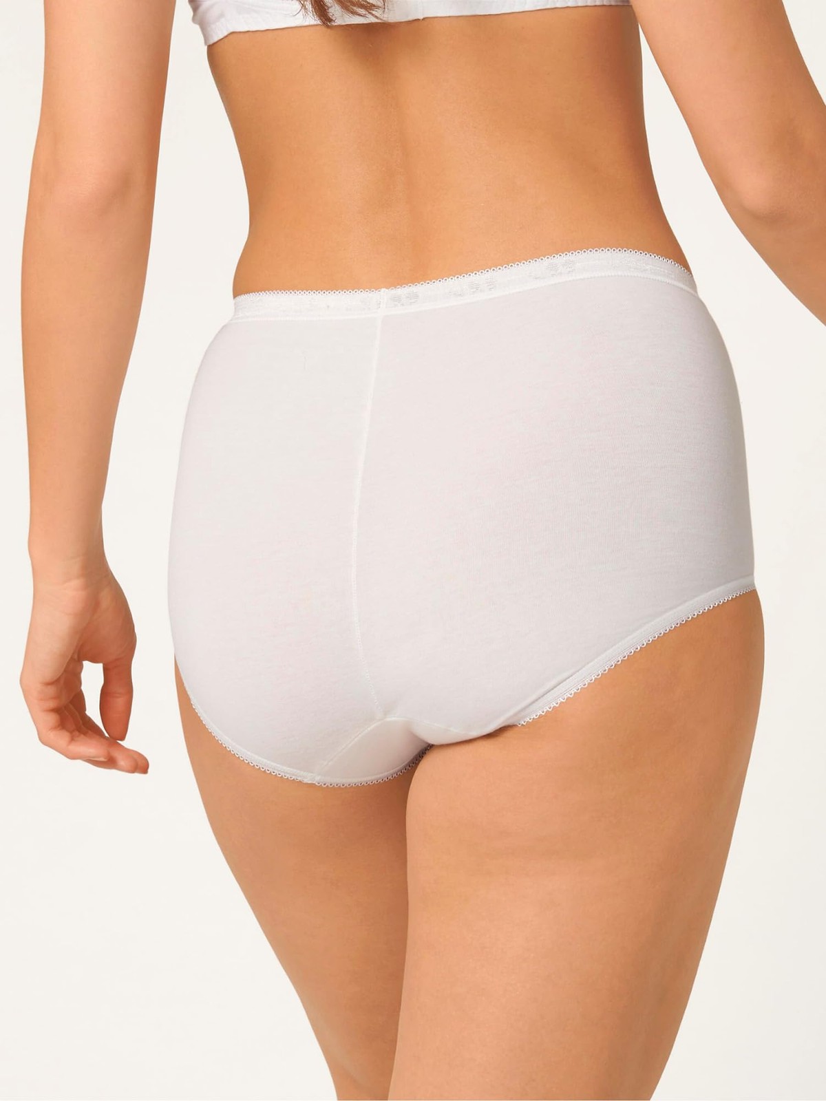 Women’s basic + maxi underpants, 4 pack, 42, white
