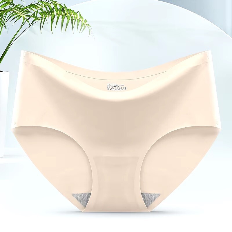 Ice Silk Panties Ladies Underwear Seamless Briefs Pants Women Knickers Pack of 4