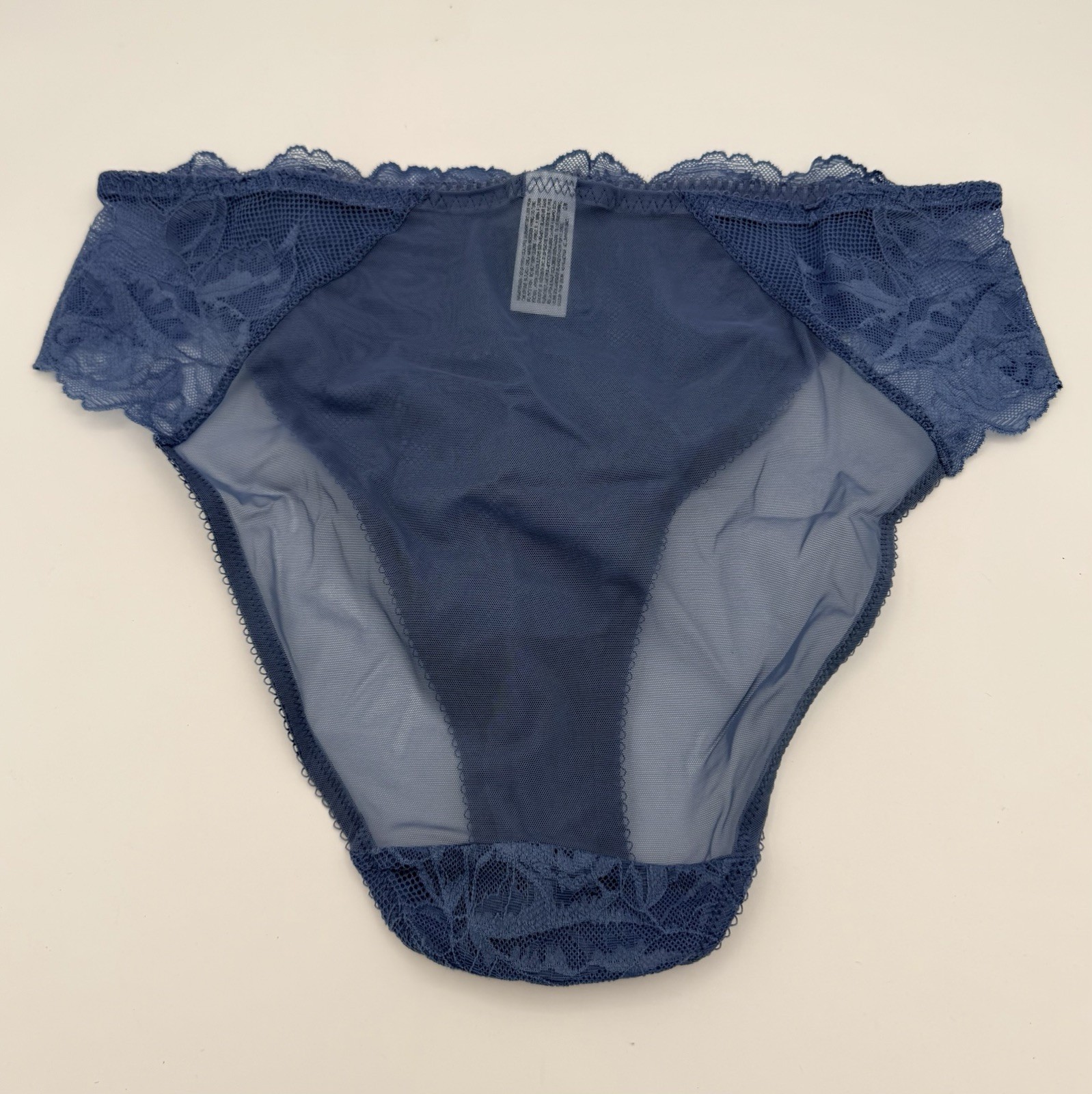 Wacoal Vivid Attraction Lace Mesh Back Full Coverage Hi-Cut Brief Panty, SMALL