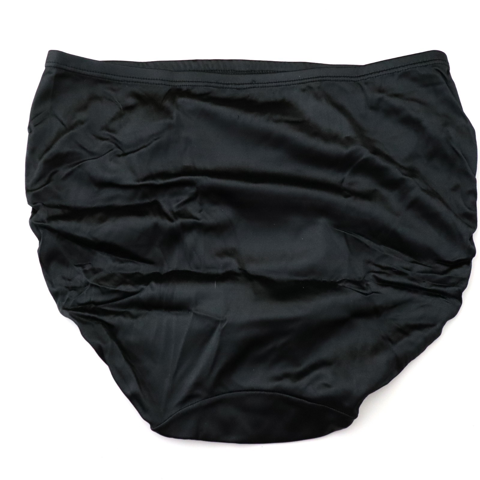 NEW Unbranded TRUE VINTAGE 90s Second Skin Shiny Satin High Cut Brief Panty XL