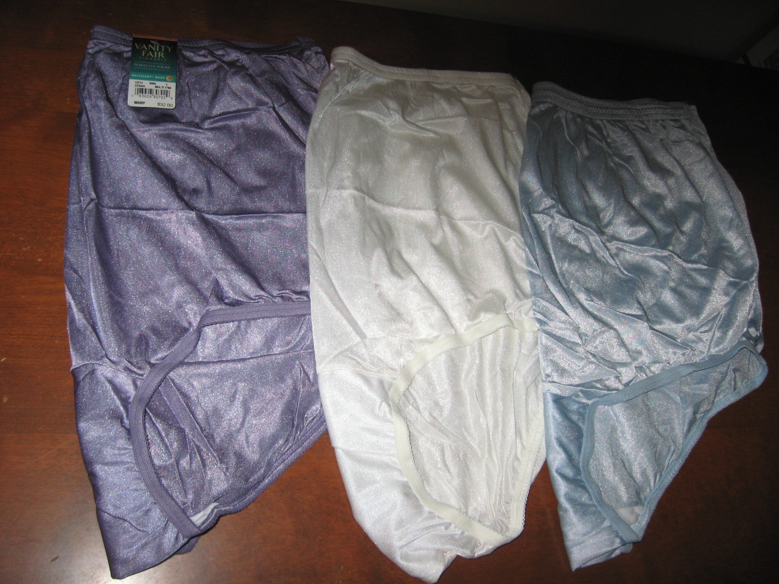 3 Pr. Vanity Fair Perfectly Yours Ravissant Tailored Briefs ~ Size 7L ~ NWT