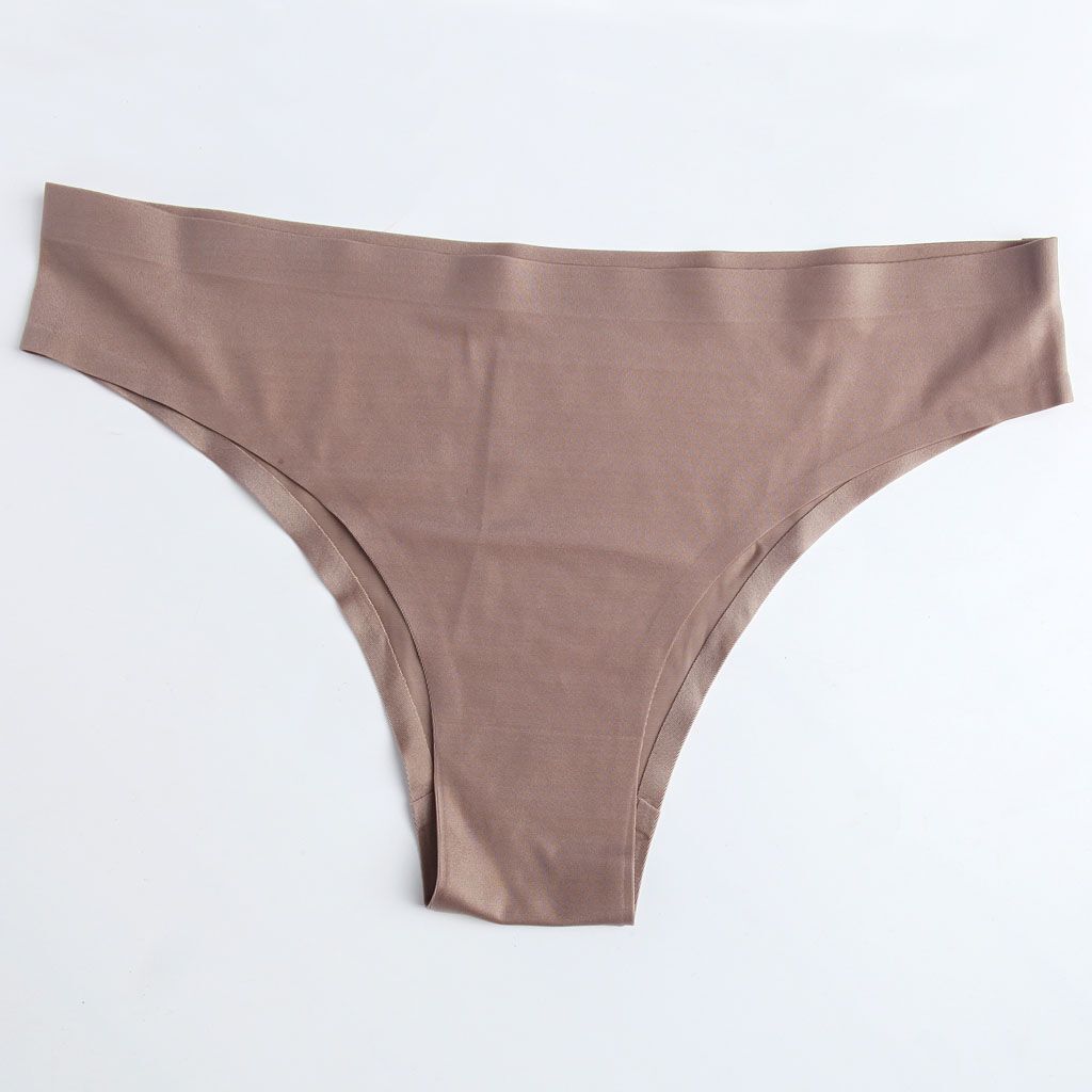Women Ice Silk G-string Briefs Panties Seamless Thongs Underwear Lingerie Plus