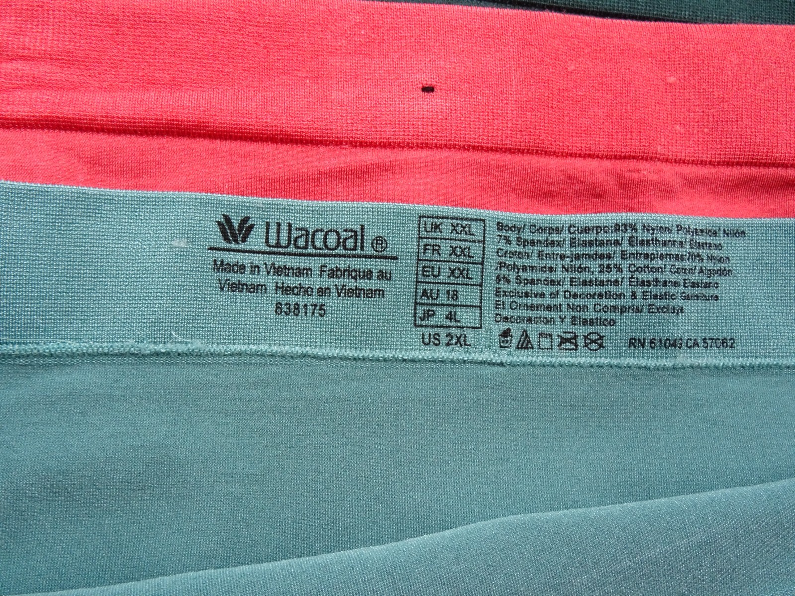 Wacoal 838175# B-Smooth Full Brief 3-Pack Panties US Size 2XL