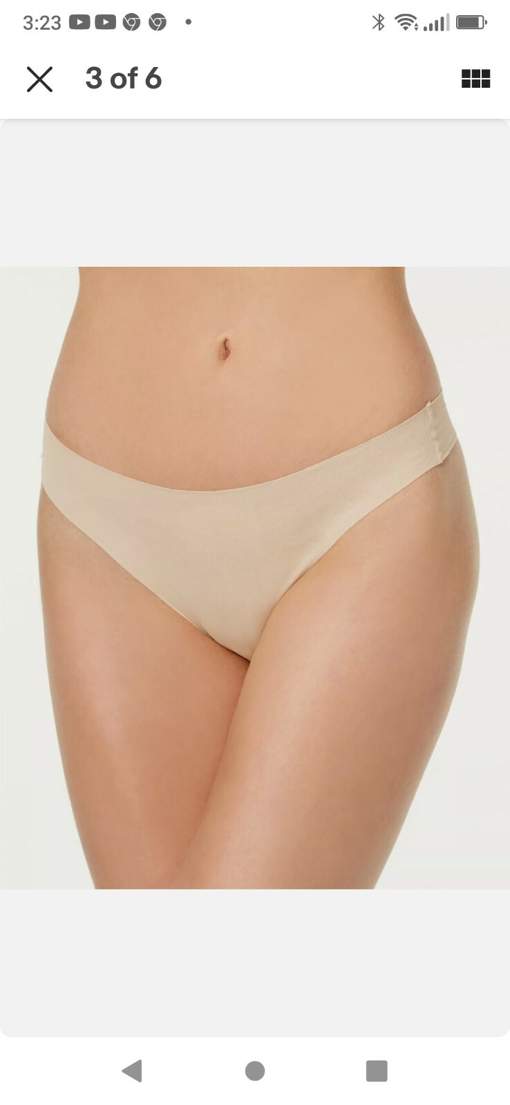 Wacoal Thong Beyond Naked Ribbed Clean-Cut 879259 Sz 2XL