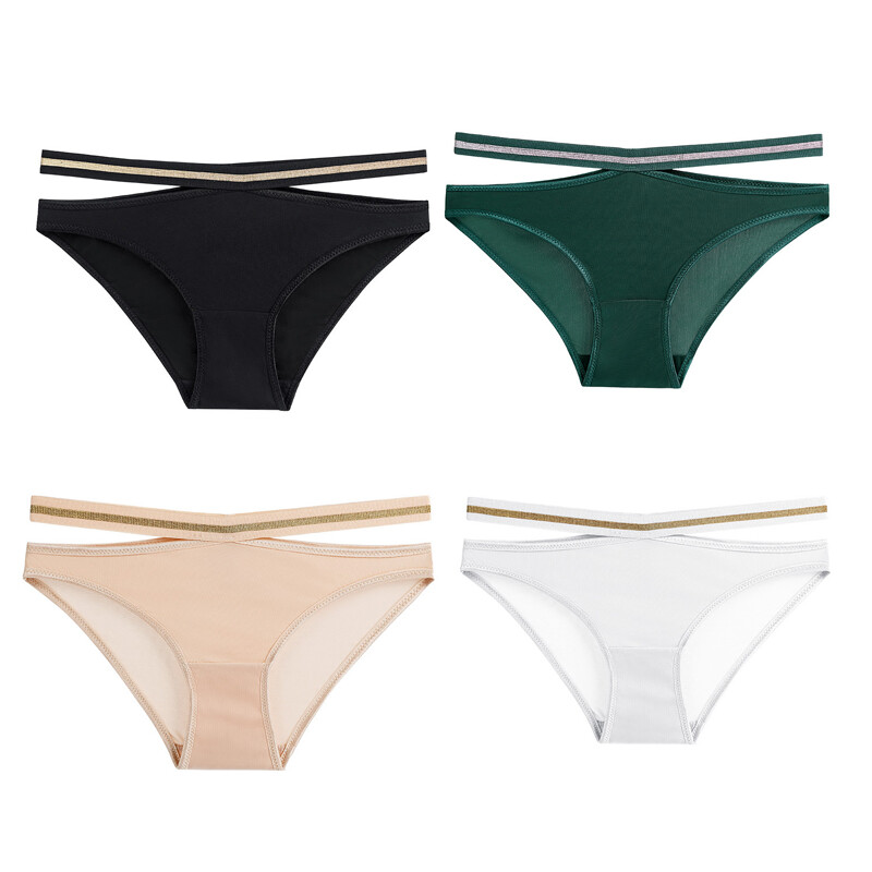 4PCS LOT Womens Sexy Panties Underwear String Bikinis Low Waist Lingeries Brief