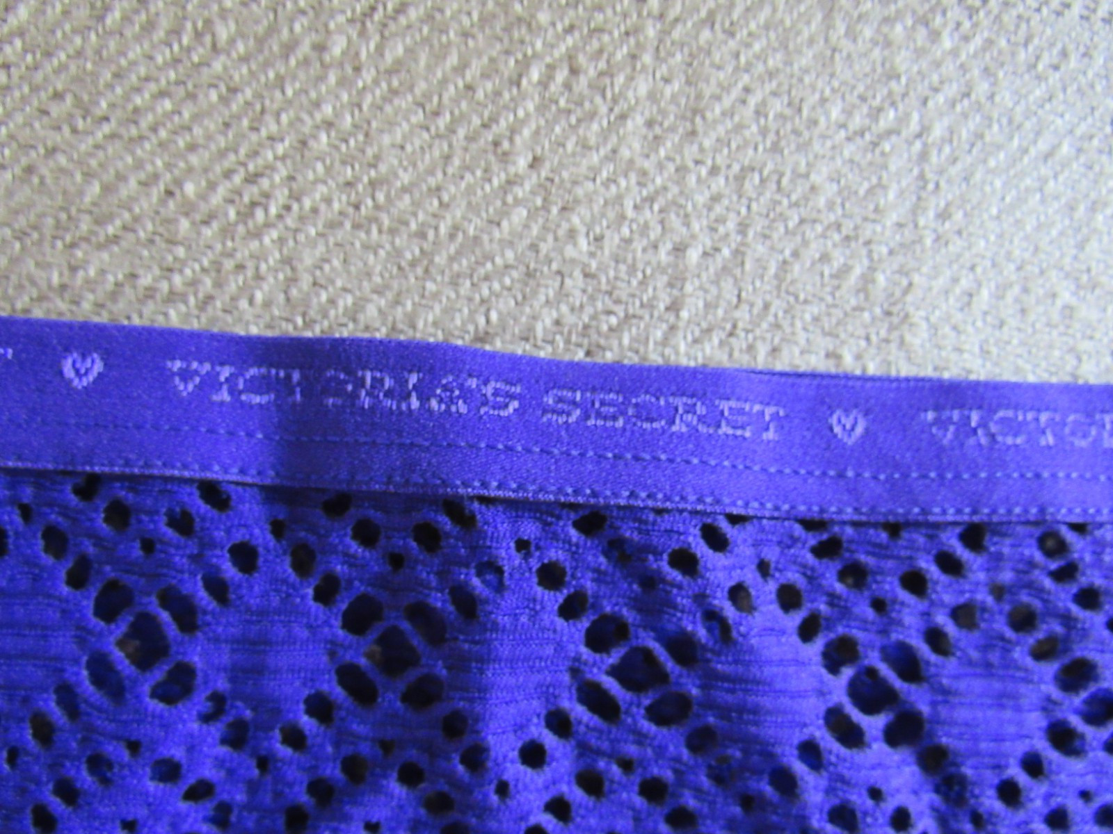 🆕️New Victoria’s Secret culotte bikini translucent Lace Panty in Purple – Small