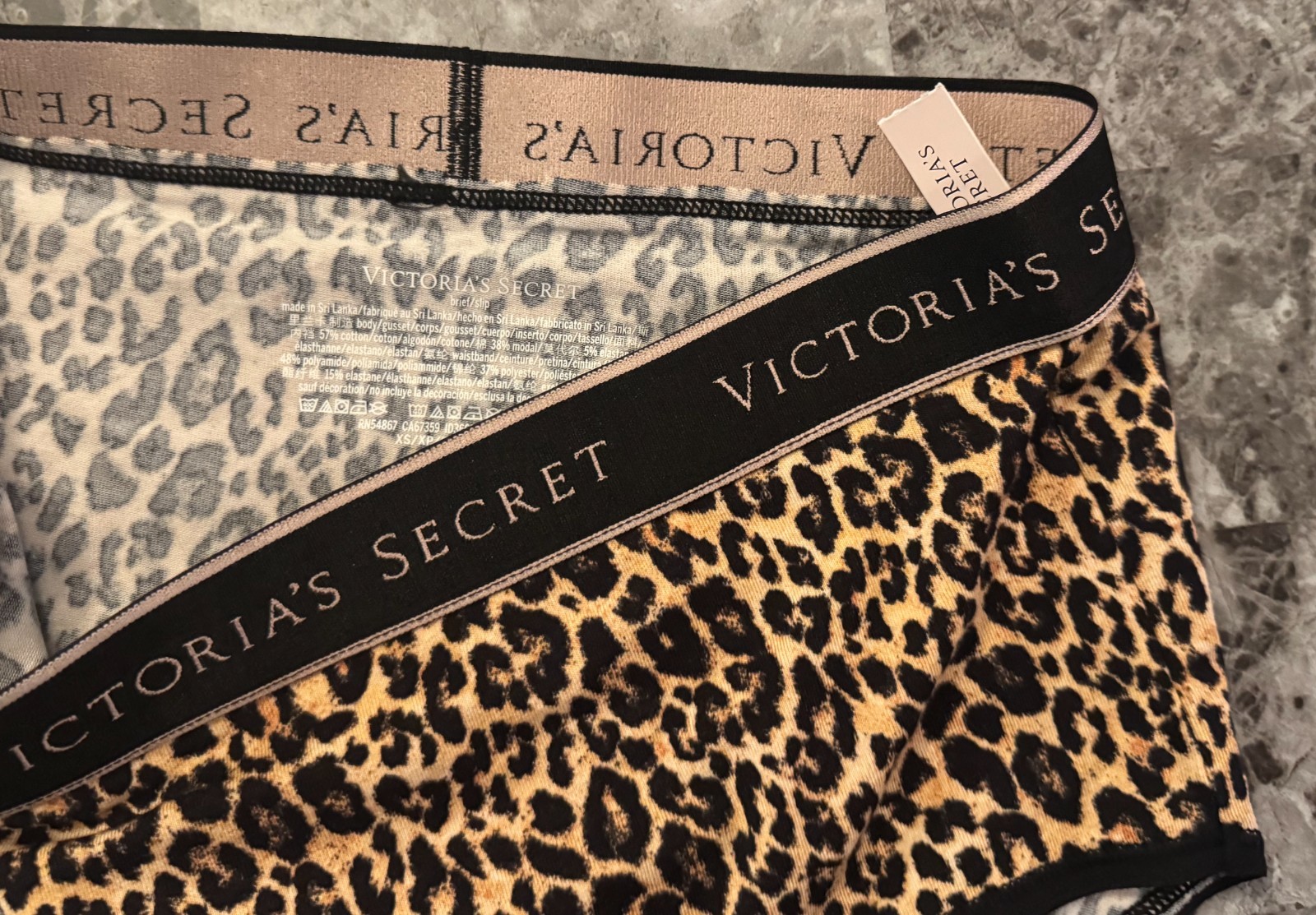 NWT VICTORIA’S SECRET LEOPARD CHEETAH THICK WAISTBAND HIGH WAIST BRIEF PANTIES