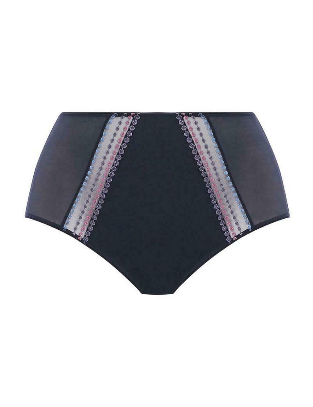 Elomi Matilda Brief Unicorn Blue Mesh Size L 14 16 Full Knickers Underwear 8906
