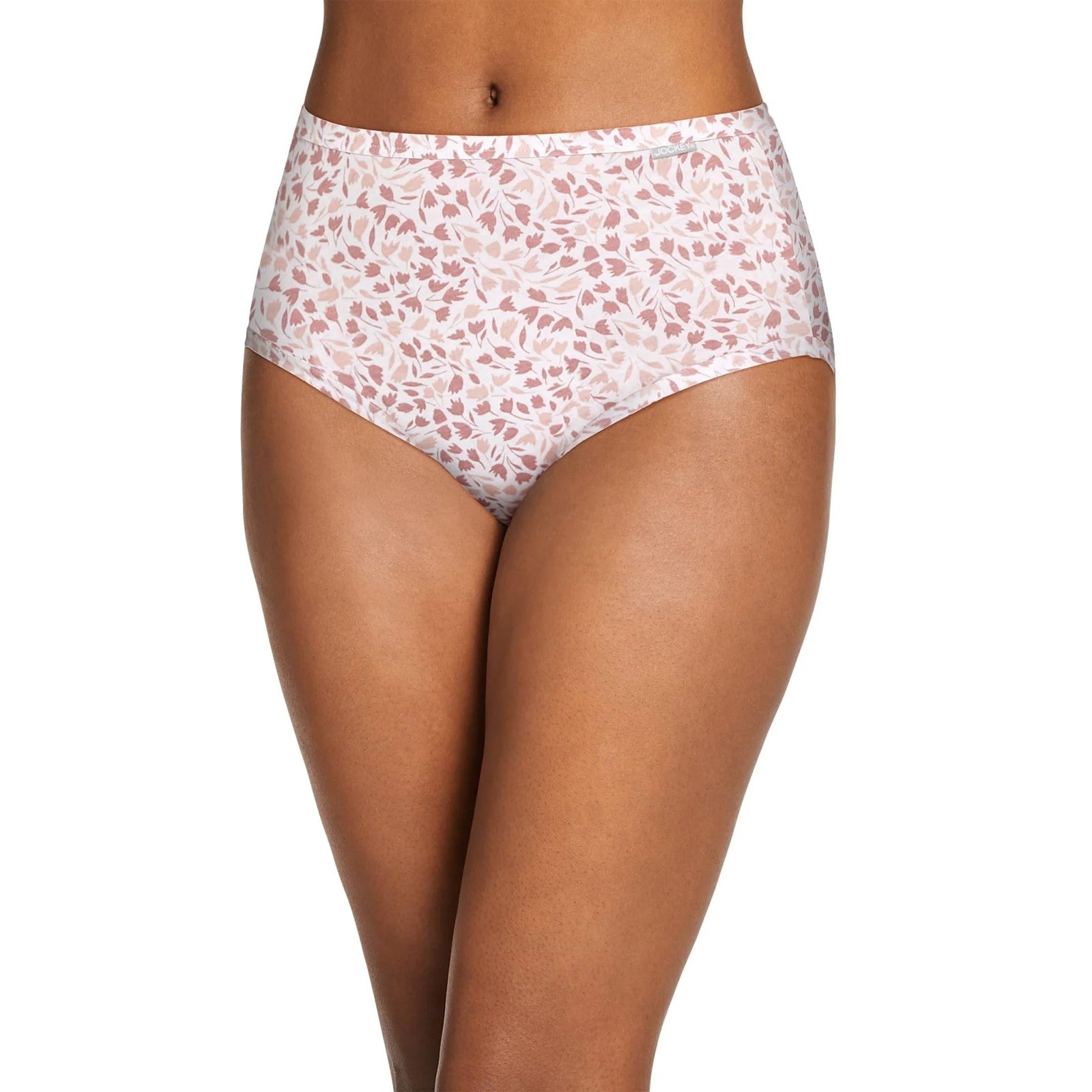 Jockey 3-Pack Elance Briefs Comfort 100% Cotton 1486 Prim Floral 8/XL NIP