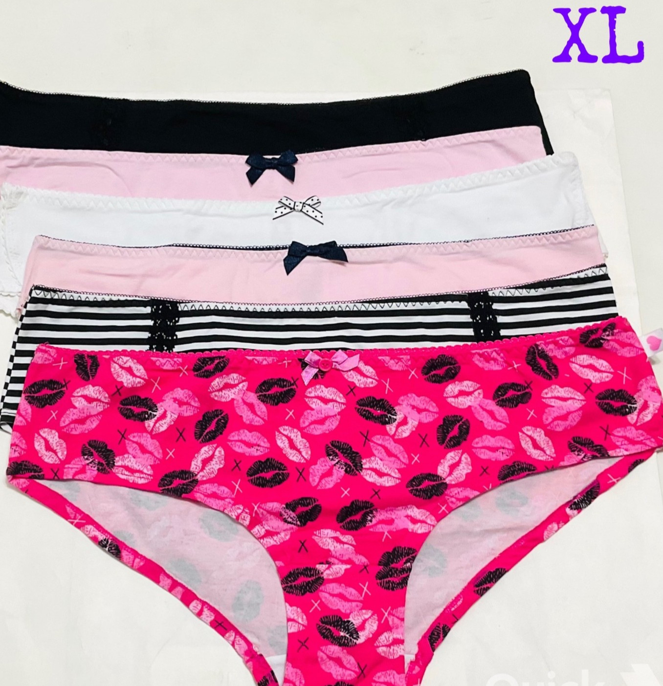 XL – New Next Cotton Low-Rise Panties – 6 pcs Bundle