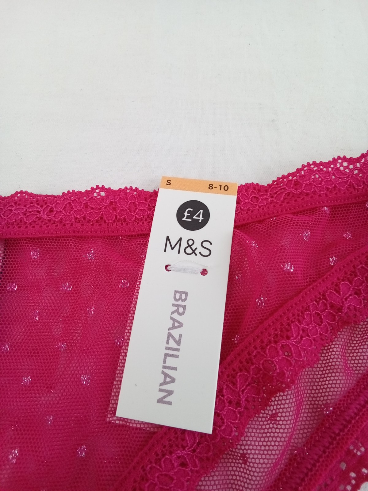 M&S 15pcs Bundle Underwear Size S 8-10 Red Mesh Leopard Thong Pink Brazilian New