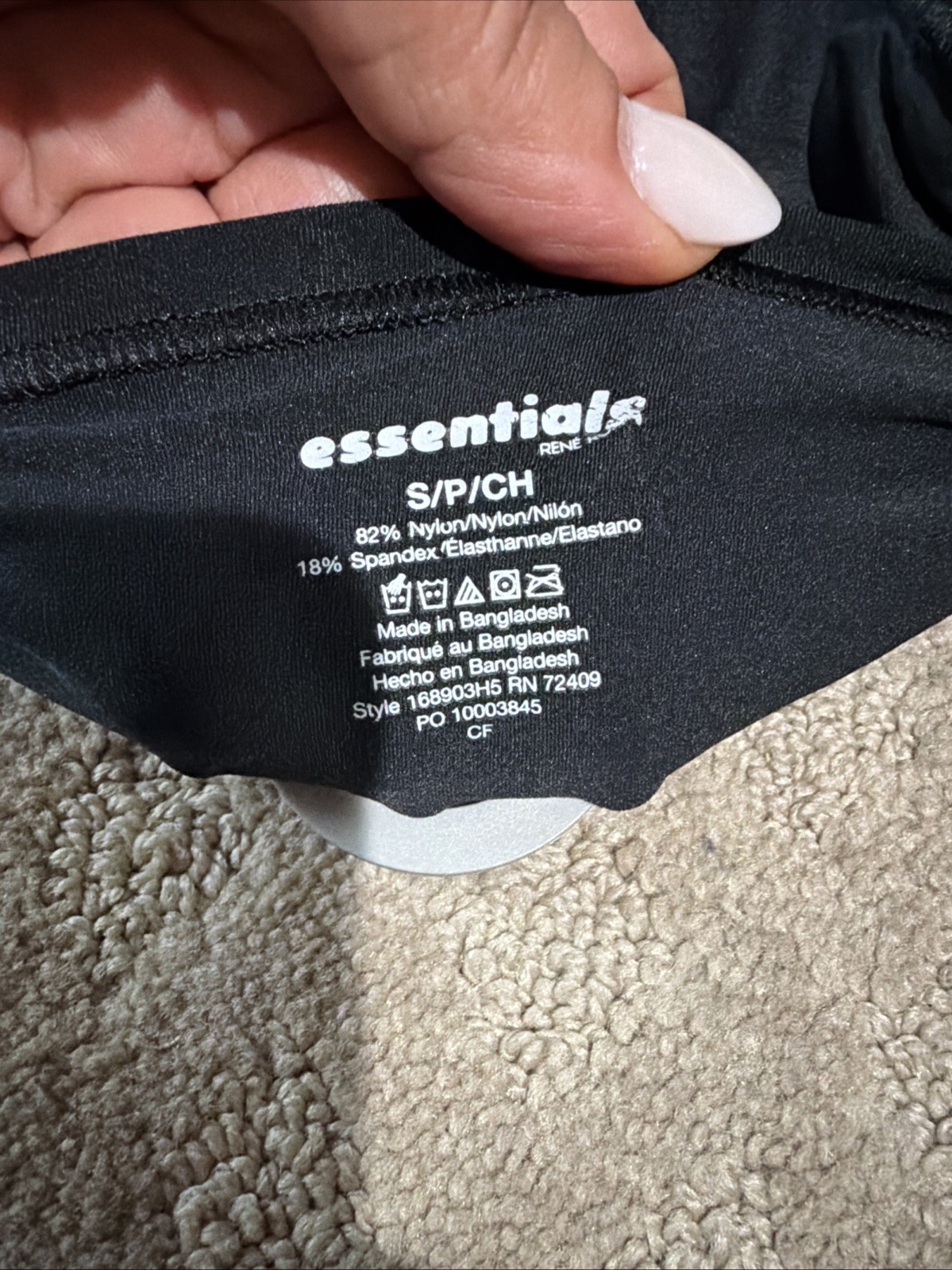 Essentials By Rene Rofe 5pk Flexible Fit Hi-Waist Thongs. Sz. S. NWT!