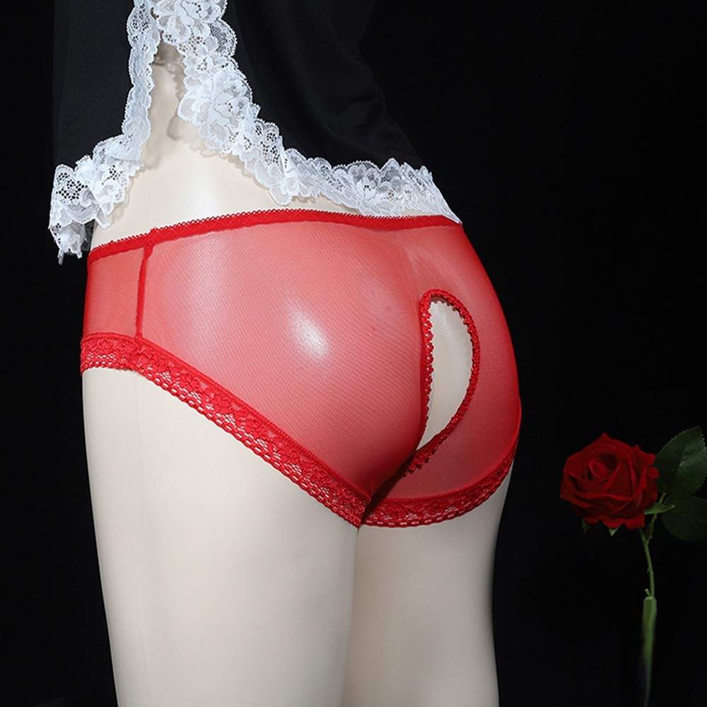 Men and Women’s Lace Bikini Briefs Sissy Pouch Panties Stylish and Breathable