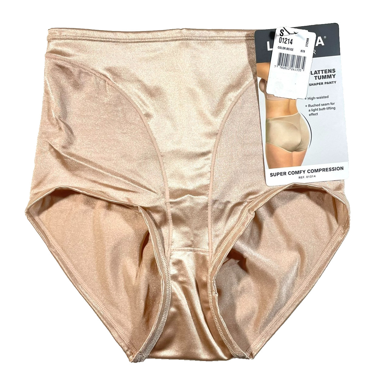 NWT Leonisa Women’s S Light Tummy-Control Hi Cut Thong-Silhouette Panty 01214