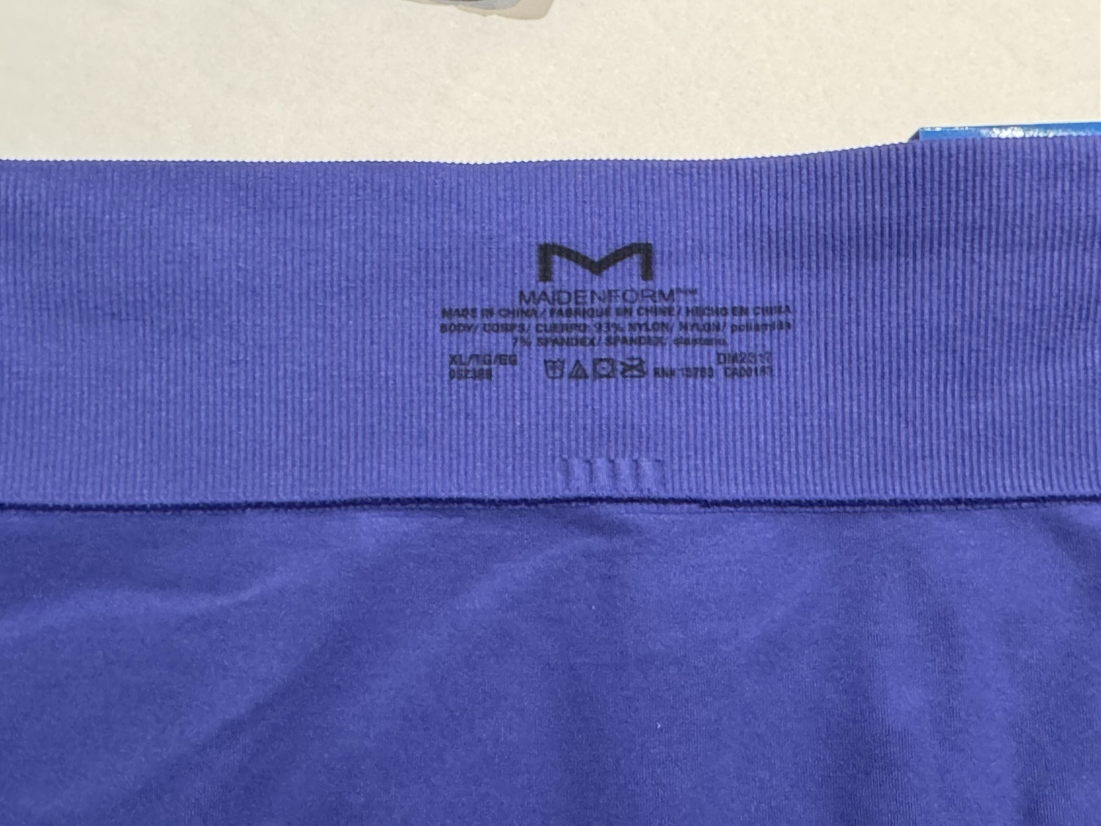 NWT Maidenform Pure Comfort High Leg Bikini Panties DM2317 XL 8 Blue 3 PAIRS
