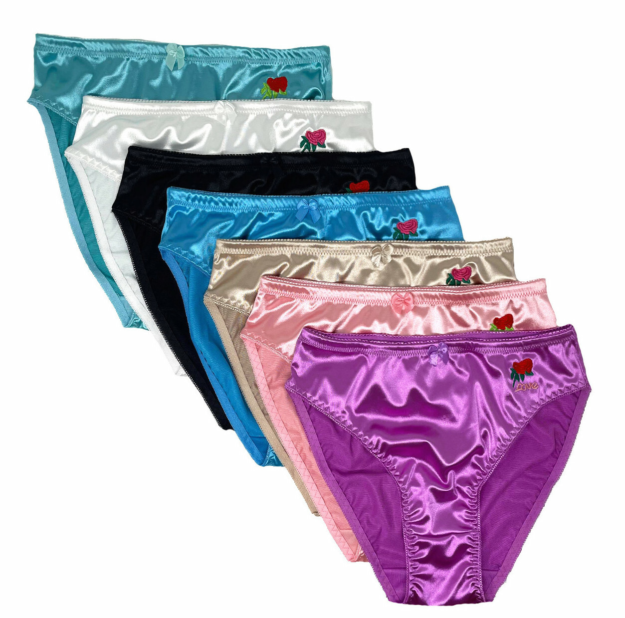 Satin Shimmer, Cheeky Chic: Love Rose Bikini Panties for a Luxurious and Playful