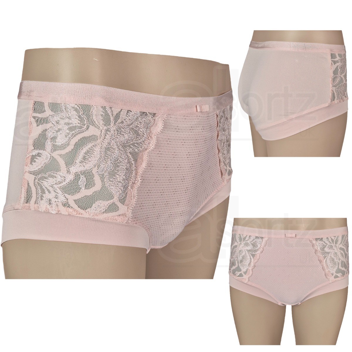 New Ladies High Rise Shorts Briefs Knickers Multiple Colours UK Size M S L