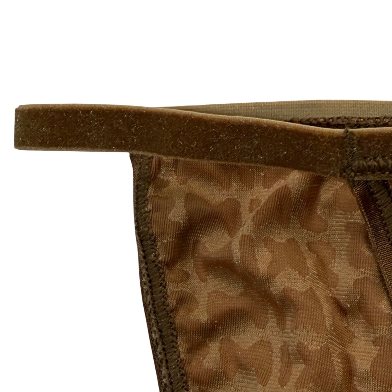 SKIMS Burnout Velvet String Bikini Brief Chai XXS